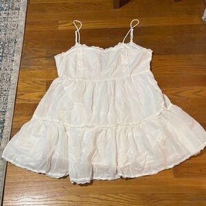 URBAN OUTFITTERS BABY DOLL White Spaghetti Strap Dress
